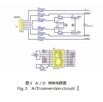 A/D轉(zhuǎn)換電路圖