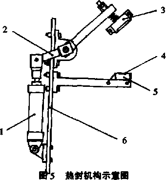 熱封機(jī)構(gòu)示意圖