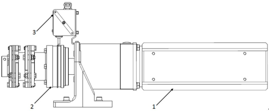 包裝機(jī)主電機(jī)處聯(lián)接的扭矩限制離合器圖