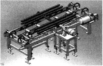 全自動瓷磚包裝機(jī)翻磚機(jī)旋轉(zhuǎn)設(shè)備改善后三維圖