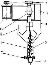 全自動(dòng)包裝機(jī)桿式容積計(jì)量裝置簡(jiǎn)圖