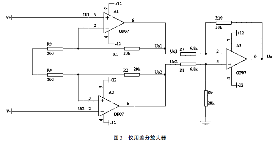 稱重傳感器儀用差分放大器